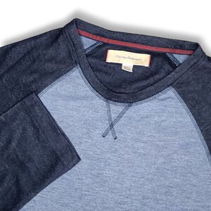 Tommy Bahama Sweater Mens XL Long Sleeve Sweatshirt Blue Navy Crew Neck Outdoors